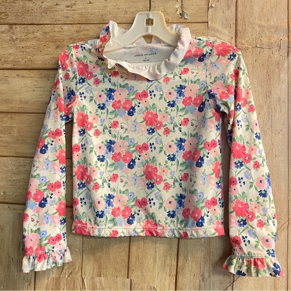 Janie and Jack swim shirt size 4